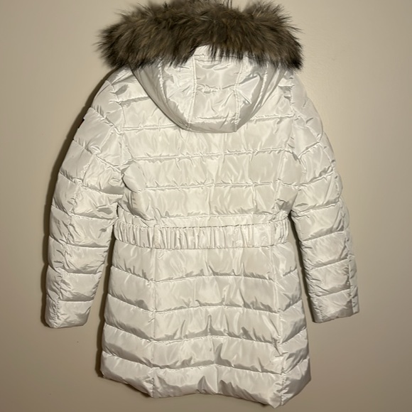 Tommy Hilfiger Ladies Women Belted Puffer Jacket Coat White US Size M - Picture 5 of 14